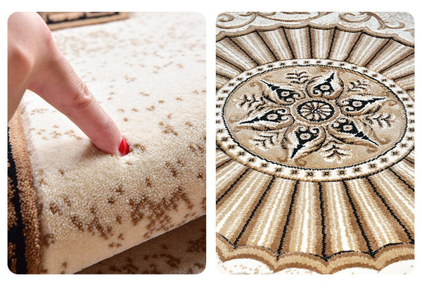 Modern Luxury Area Rugs for Living Room, Rustic Floor Carpets for Farmhouse, Thick and Soft Rugs under Coffee Table, Royal Modern Rugs for Bedroom-HomePaintingDecor