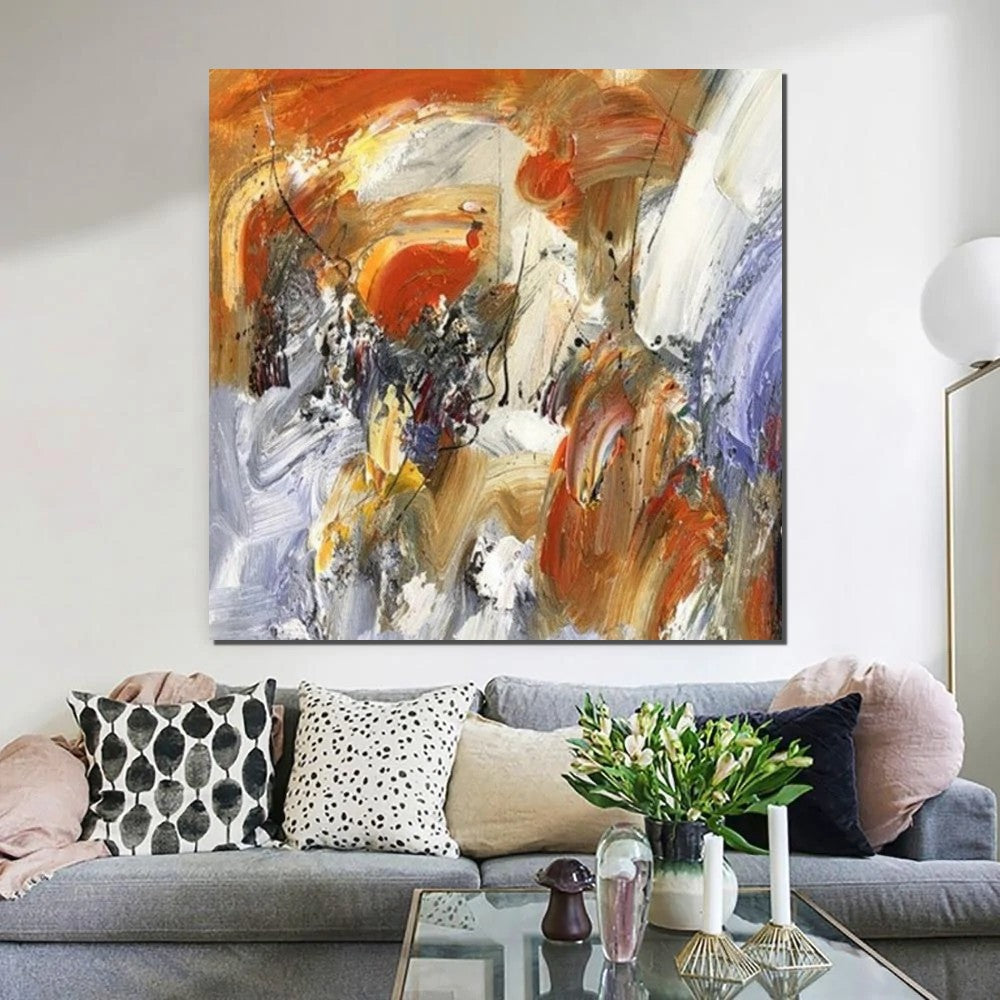 Large Paintings for Living Room, Bedroom Wall Painting, Hand Painted Acrylic Painting, Modern Contemporary Art, Modern Paintings for Dining Room-HomePaintingDecor