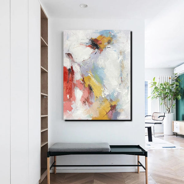 Dining Room Wall Art Ideas, Abstract Modern Painting, Acrylic Canvas Paintings, Simple Wall Art Paintings, Contemporary Painting-HomePaintingDecor