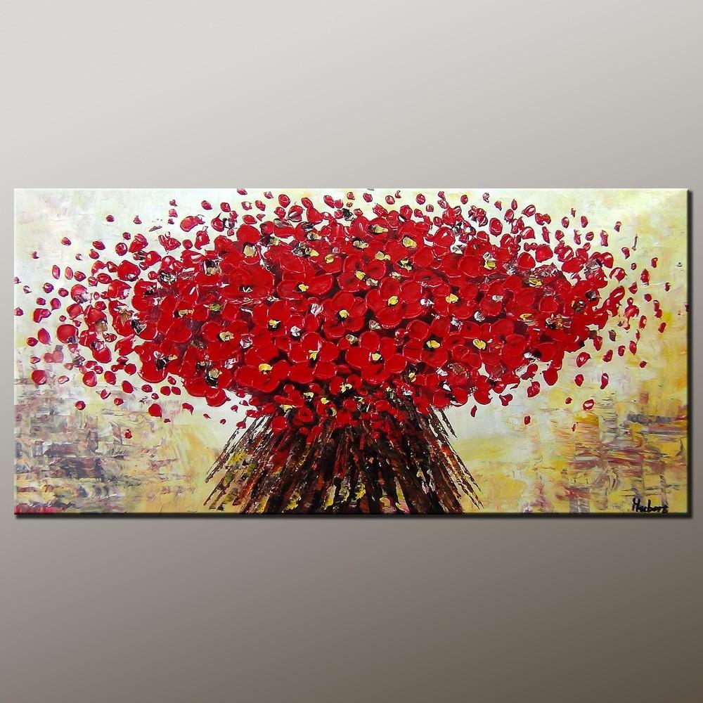 Heavy Texture Painting, Abstract Art Painting, Acrylic Painting, Modern Art, Flower Art, Canvas Wall Art, Bedroom Wall Art, Canvas Art, Contemporary Art-HomePaintingDecor