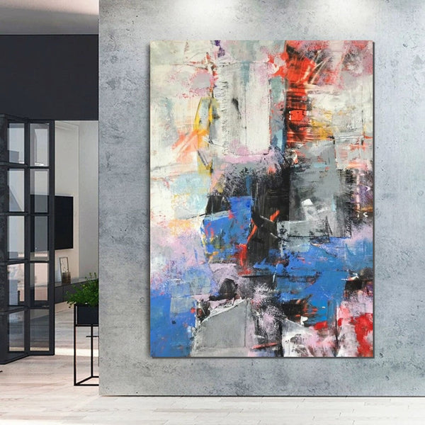 Modern Paintings Behind Sofa, Acrylic Paintings on Canvas, Large Painting for Living Room, Contemporary Canvas Wall Art, Buy Paintings Online-HomePaintingDecor