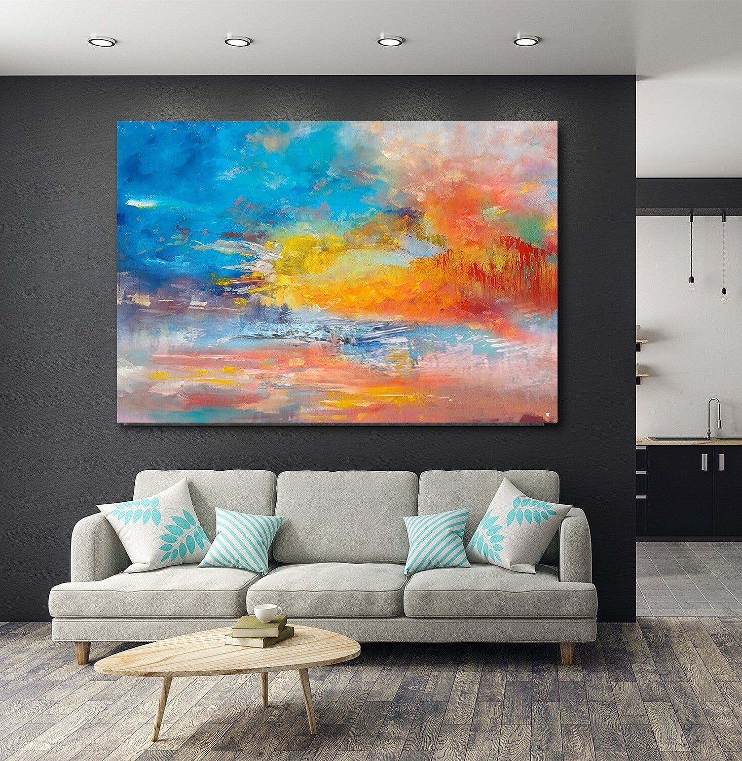 Large Paintings for Living Room, Buy Paintings Online, Wall Art Paintings for Bedroom, Simple Modern Art, Simple Abstract Art-HomePaintingDecor