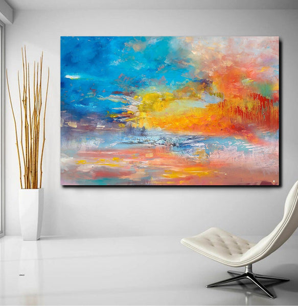 Large Paintings for Living Room, Buy Paintings Online, Wall Art Paintings for Bedroom, Simple Modern Art, Simple Abstract Art-HomePaintingDecor