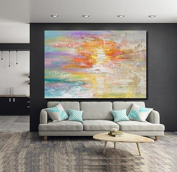 Wall Art Paintings, Simple Modern Art, Simple Abstract Painting, Large Paintings for Bedroom, Buy Paintings Online-HomePaintingDecor