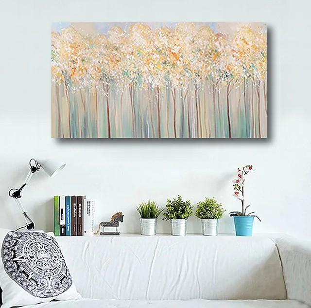 Forest Tree Paintings, Modern Wall Art Paintings, Simple Acrylic Paintings for Dining Room-HomePaintingDecor