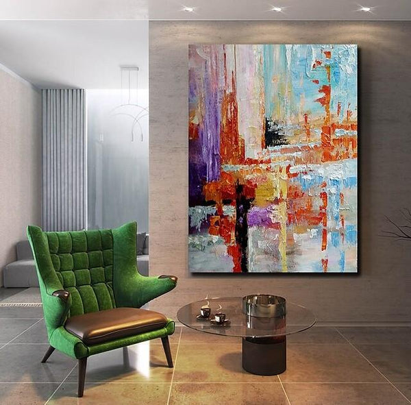 Simple Modern Art, Extra Large Wall Art Paintings, Simple Abstract Painting, Large Paintings for Bedroom-HomePaintingDecor
