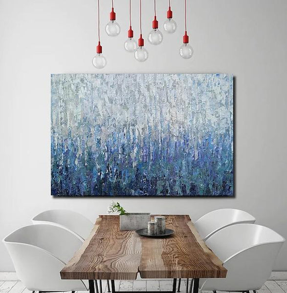 Simple Painting Ideas for Bedroom, Palette Knife Paintings, Hand Painted Canvas Art, Modern Paintings for Living Room-HomePaintingDecor
