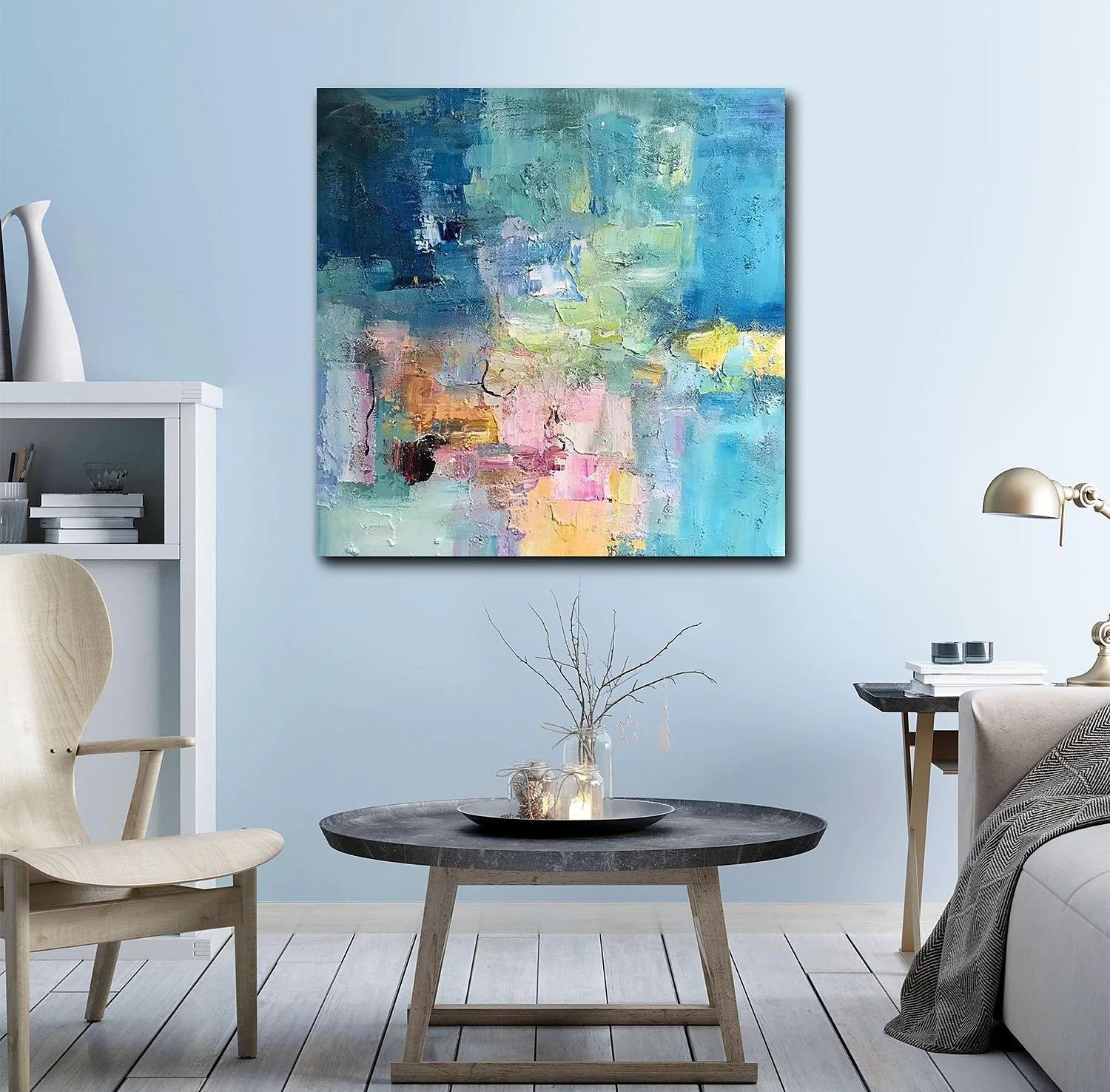 Simple Abstract Art, Simple Modern Wall Art Paintings, Abstract Paintings for Bedroom, Modern Paintings for Living Room, Acrylic Painting on Canvas-HomePaintingDecor