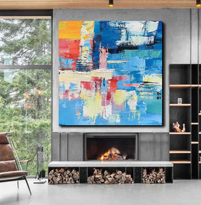 Simple Abstract Art, Simple Modern Wall Art, Abstract Paintings for Living Room, Hand Painted Canvas Painting, Modern Paintings for Bedroom-HomePaintingDecor
