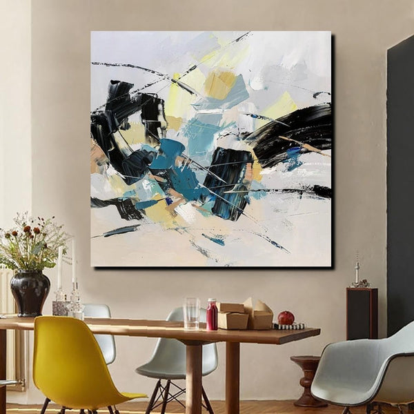 Bedroom Abstract Paintings, Simple Modern Paintings, Abstract Contemporary Art, Large Painting for Sale, Hand Painted Canvas Art-HomePaintingDecor