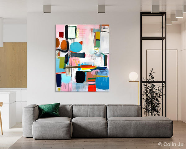 Original Acrylic Wall Art, Oversized Contemporary Acrylic Paintings, Abstract Canvas Paintings, Extra Large Canvas Painting for Living Room-HomePaintingDecor