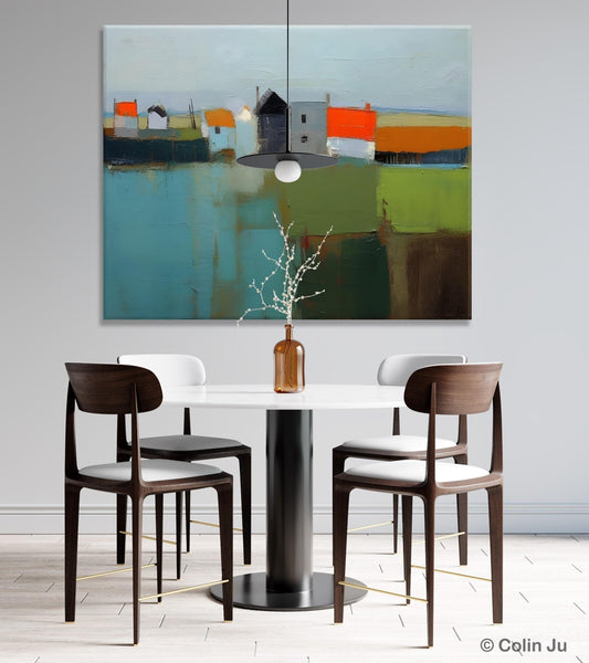 Abstract Landscape Paintings, Extra Large Canvas Painting for Living Room, Large Original Abstract Wall Art, Contemporary Acrylic Paintings-HomePaintingDecor