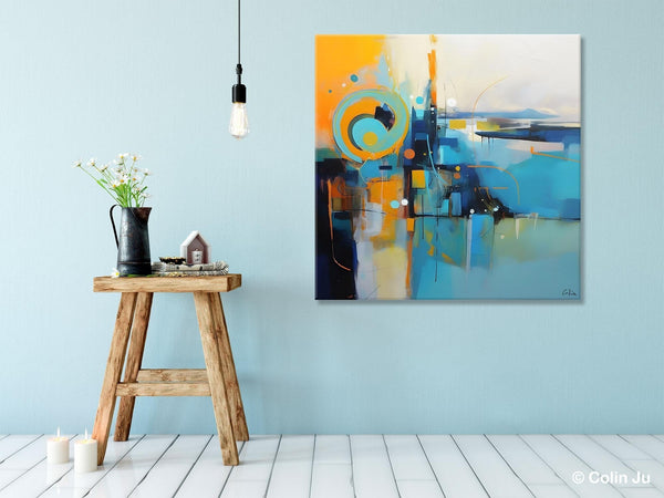 Modern Acrylic Paintings, Large Abstract Painting for Bedroom, Original Modern Wall Art Paintings, Oversized Contemporary Canvas Paintings-HomePaintingDecor
