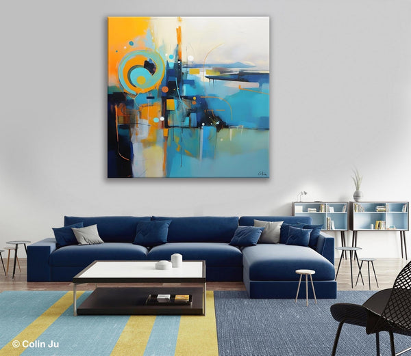 Modern Acrylic Paintings, Large Abstract Painting for Bedroom, Original Modern Wall Art Paintings, Oversized Contemporary Canvas Paintings-HomePaintingDecor