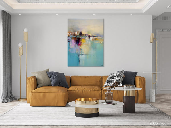 Oversized Contemporary Acrylic Paintings, Modern Abstract Paintings, Extra Large Canvas Painting for Living Room, Original Canvas Wall Art-HomePaintingDecor