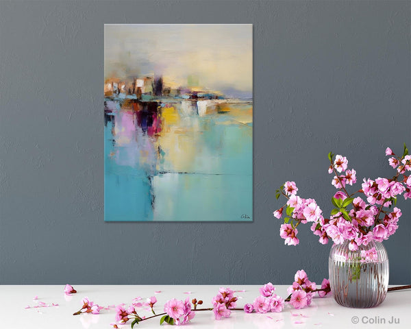 Oversized Contemporary Acrylic Paintings, Modern Abstract Paintings, Extra Large Canvas Painting for Living Room, Original Canvas Wall Art-HomePaintingDecor