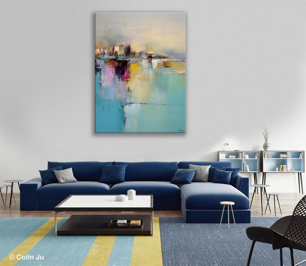 Oversized Contemporary Acrylic Paintings, Modern Abstract Paintings, Extra Large Canvas Painting for Living Room, Original Canvas Wall Art-HomePaintingDecor
