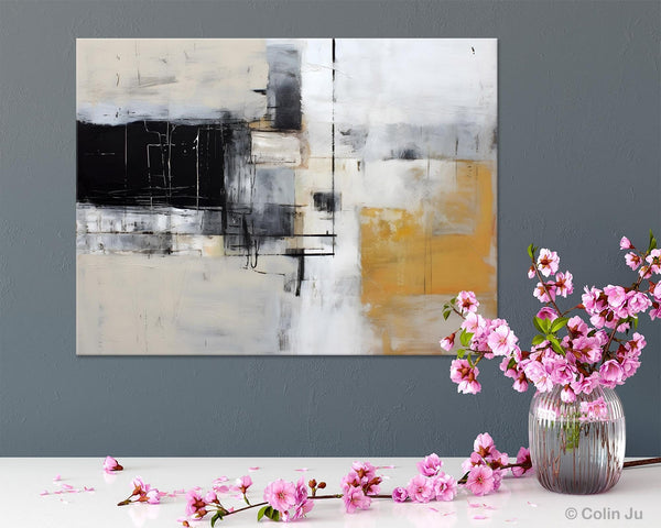 Modern Abstract Art Paintings, Extra Large Canvas Painting for Bedroom, Original Canvas Wall Art, Oversized Contemporary Acrylic Paintings-HomePaintingDecor