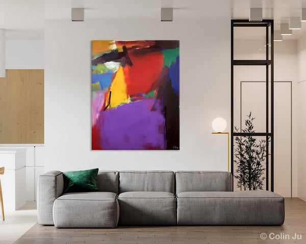 Abstract Painting on Canvas, Extra Large Abstract Painting for Living Room, Large Original Abstract Wall Art, Contemporary Acrylic Paintings-HomePaintingDecor
