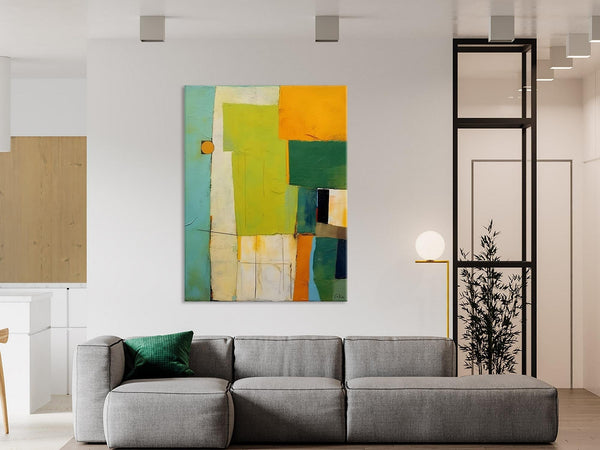 Simple Modern Wall Art, Oversized Contemporary Acrylic Paintings, Extra Large Canvas Painting for Living Room, Original Abstract Paintings-HomePaintingDecor