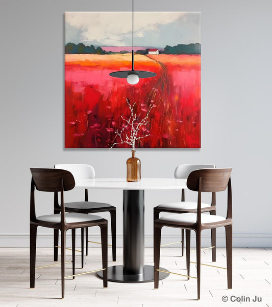 Original Landscape Paintings, Oversized Modern Wall Art Paintings, Modern Acrylic Artwork on Canvas, Large Abstract Painting for Living Room-HomePaintingDecor