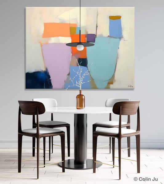 Simple Wall Painting Ideas for Living Room, Extra Large Painting on Canvas, Contemporary Acrylic Art, Original Abstract Wall Art Paintings-HomePaintingDecor