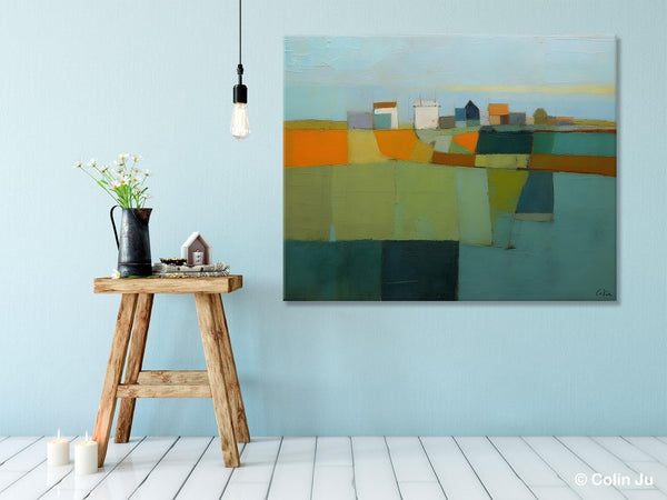Abstract Landscape Painting on Canvas, Extra Large Landacape Wall Art for Living Room, Original Abstract Wall Art, Acrylic Painting for Sale-HomePaintingDecor