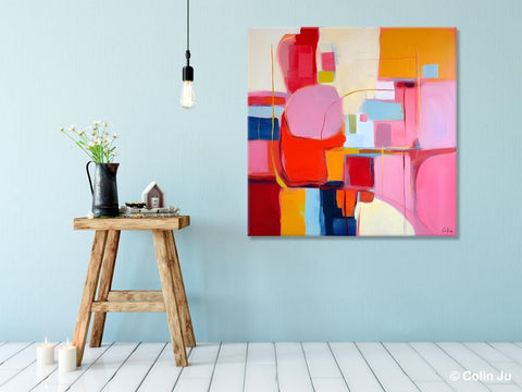 Ultra Modern Acrylic Paintings, Abstract Painting for Bedroom, Original Modern Wall Art Paintings, Oversized Contemporary Canvas Paintings-HomePaintingDecor