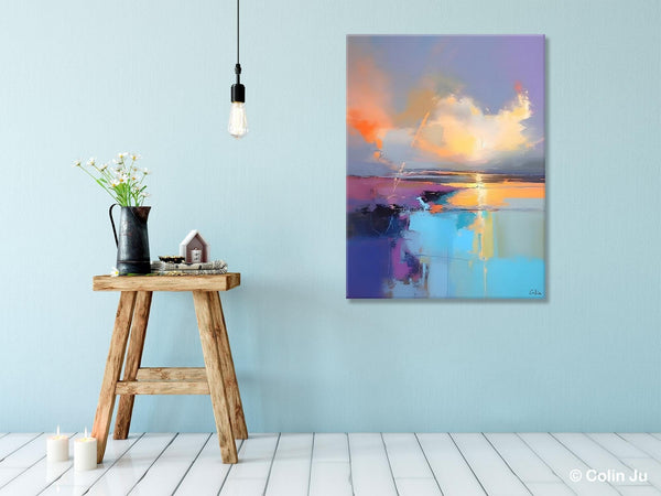 Original Landscape Paintings, Modern Paintings, Large Contemporary Wall Art, Acrylic Painting on Canvas, Extra Large Paintings for Bedroom-HomePaintingDecor