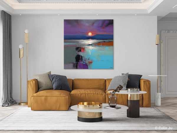 Original Canvas Wall Art Paintings, Modern Canvas Painting for Living Room, Acrylic Painting on Canvas, Landscape Abstract Paintings-HomePaintingDecor