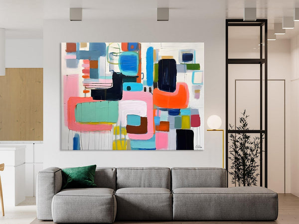 Contemporary Acrylic Paintings, Modern Wall Art Ideas for Living Room, Extra Large Canvas Paintings, Original Abstract Painting, Impasto Art-HomePaintingDecor