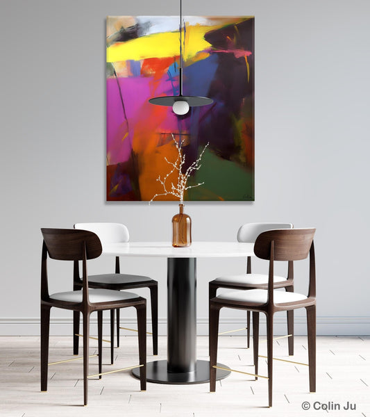 Extra Large Abstract Painting for Dining Room, Large Original Abstract Wall Art, Contemporary Acrylic Paintings, Abstract Painting on Canvas-HomePaintingDecor