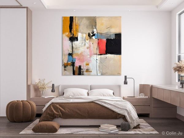 Contemporary Canvas Art, Modern Acrylic Artwork, Original Modern Paintings, Heavy Texture Canvas Art, Large Abstract Painting for Bedroom-HomePaintingDecor