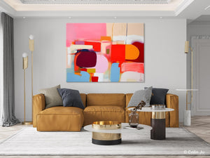 Extra Large Canvas Paintings, Original Abstract Art, Modern Wall Art Ideas for Dining Room, Impasto Painting, Contemporary Acrylic Paintings-HomePaintingDecor