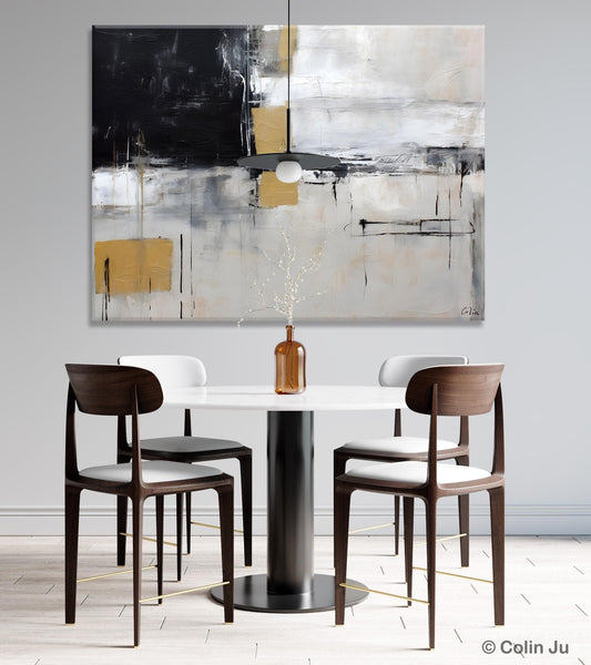 Original Abstract Art, Modern Wall Art Ideas for Bedroom, Extra Large Canvas Paintings, Impasto Art Painting, Contemporary Acrylic Paintings-HomePaintingDecor