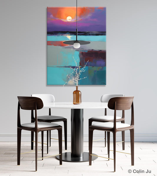Extra Large Painting on Canvas, Oversized Contemporary Acrylic Painting, Extra Large Canvas Painting for Bedroom, Original Abstract Painting-HomePaintingDecor
