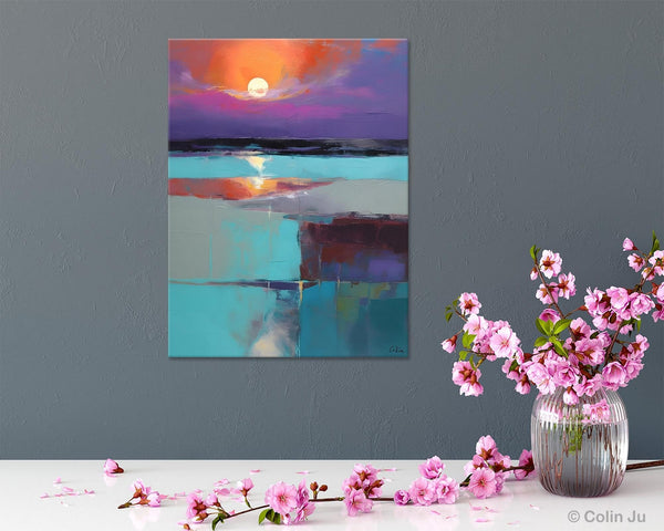 Extra Large Painting on Canvas, Oversized Contemporary Acrylic Painting, Extra Large Canvas Painting for Bedroom, Original Abstract Painting-HomePaintingDecor