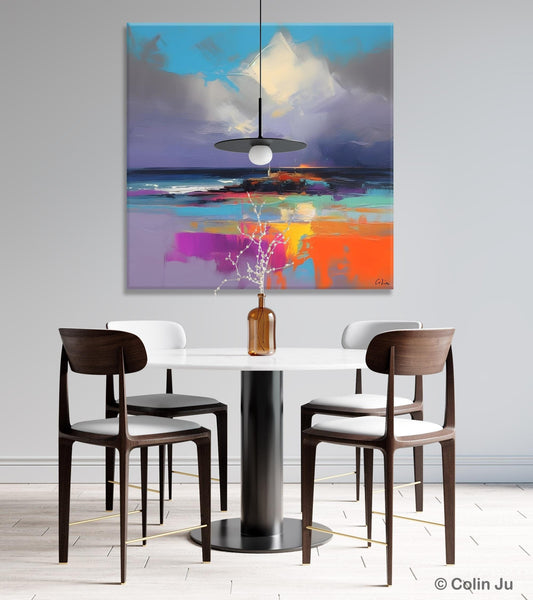 Landscape Canvas Paintings, Modern Canvas Wall Art Paintings, Original Canvas Painting for Living Room, Acrylic Painting on Canvas-HomePaintingDecor