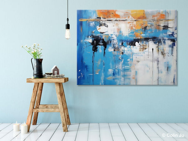 Oversized Canvas Paintings, Original Abstract Art, Modern Wall Art Ideas for Living Room, Palette Knife Painting, Contemporary Acrylic Art-HomePaintingDecor