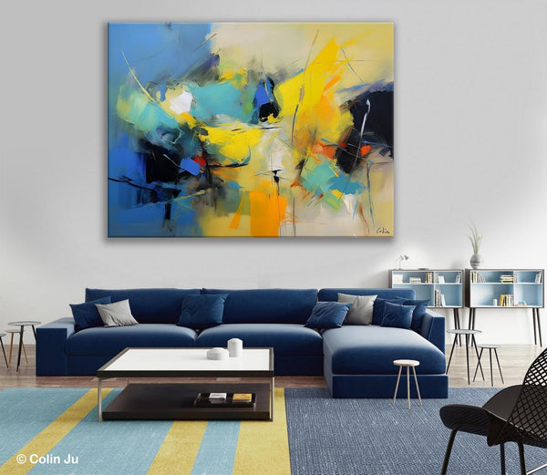 Hand Painted Canvas Art, Contemporary Acrylic Art, Oversized Canvas Paintings, Original Abstract Art, Huge Wall Art Ideas for Living Room-HomePaintingDecor