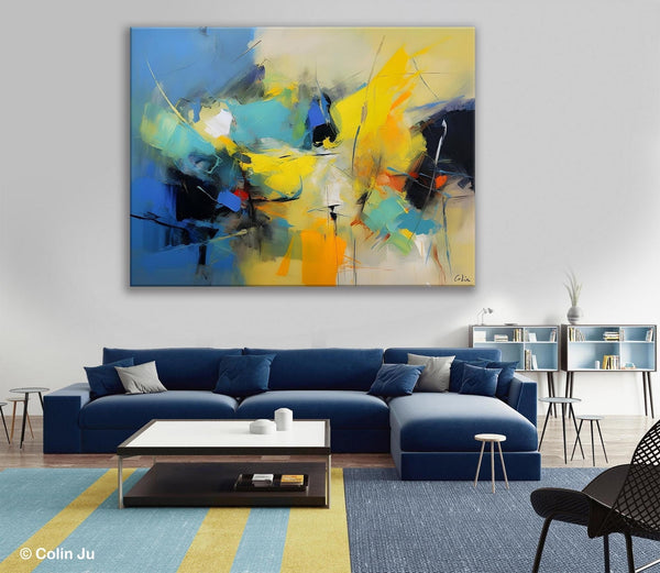 Hand Painted Canvas Art, Contemporary Acrylic Art, Oversized Canvas Paintings, Original Abstract Art, Huge Wall Art Ideas for Living Room-HomePaintingDecor
