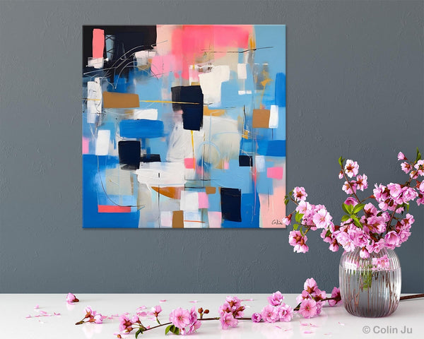 Modern Canvas Paintings, Contemporary Canvas Art, Original Modern Wall Art, Modern Acrylic Artwork, Large Abstract Painting for Dining Room-HomePaintingDecor