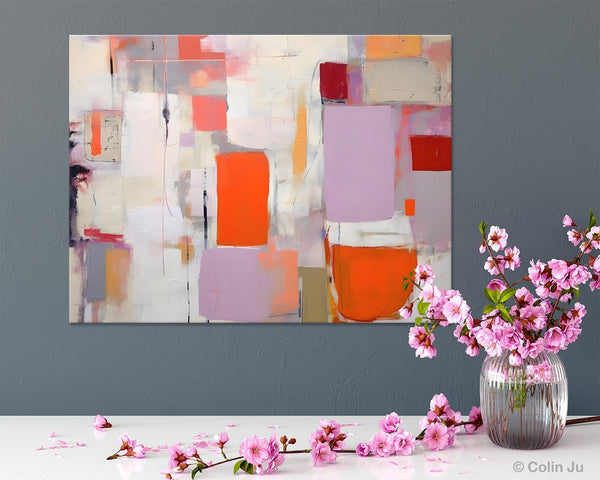 Large Wall Art Ideas for Bedroom, Hand Painted Canvas Art, Oversized Canvas Paintings, Original Abstract Art, Contemporary Acrylic Artwork-HomePaintingDecor