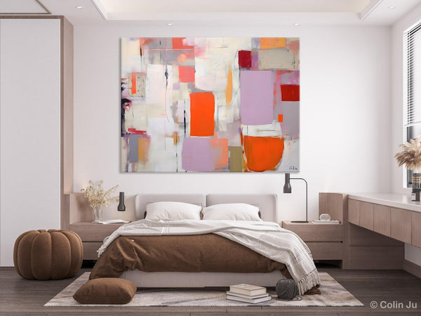 Large Wall Art Ideas for Bedroom, Hand Painted Canvas Art, Oversized Canvas Paintings, Original Abstract Art, Contemporary Acrylic Artwork-HomePaintingDecor