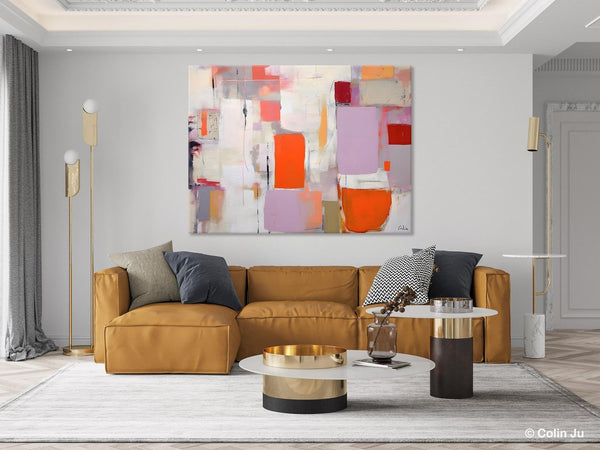Large Wall Art Ideas for Bedroom, Hand Painted Canvas Art, Oversized Canvas Paintings, Original Abstract Art, Contemporary Acrylic Artwork-HomePaintingDecor