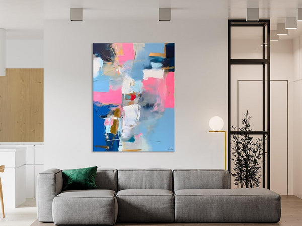 Large Art Painting for Living Room, Original Canvas Art, Contemporary Acrylic Painting on Canvas, Oversized Modern Abstract Wall Paintings-HomePaintingDecor