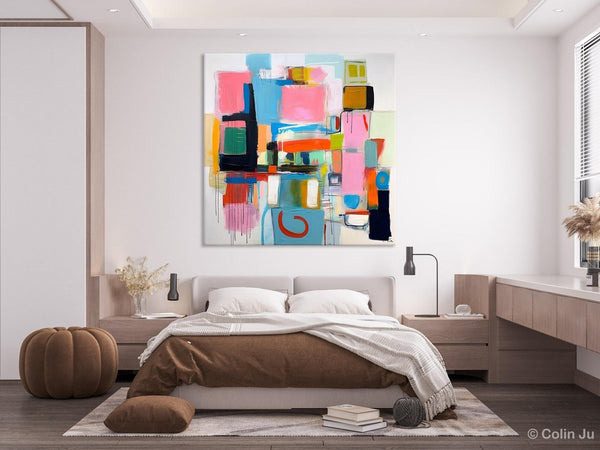 Contemporary Canvas Art, Original Modern Wall Art, Modern Canvas Paintings, Modern Acrylic Artwork, Large Abstract Painting for Dining Room-HomePaintingDecor