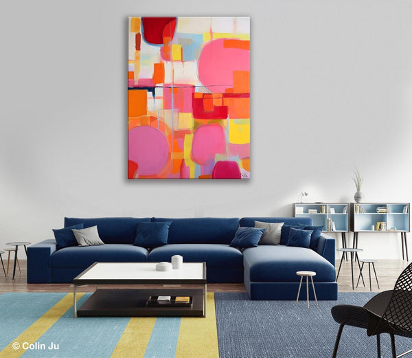 Large Contemporary Wall Art, Extra Large Paintings for Bedroom, Abstract Wall Paintings, Heavy Texture Canvas Art, Original Modern Painting-HomePaintingDecor