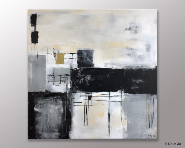 Contemporary Canvas Art for Bedroom, Modern Acrylic Artwork, Original Modern Paintings, Heavy Texture Canvas Art, Large Abstract Paintings-HomePaintingDecor