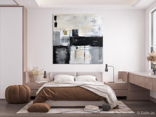 Contemporary Canvas Art for Bedroom, Modern Acrylic Artwork, Original Modern Paintings, Heavy Texture Canvas Art, Large Abstract Paintings-HomePaintingDecor